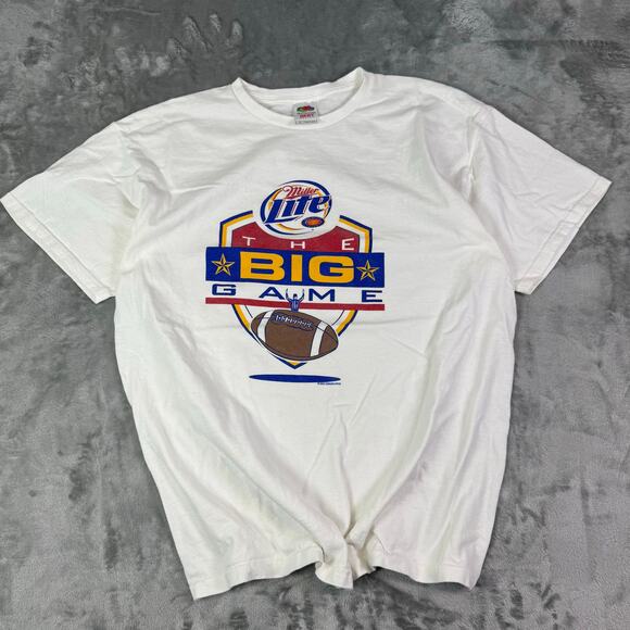 VTG Fruit of the Loom 2003 Miller Lite football sportswear graphic tee mens XL - Picture 1 of 8